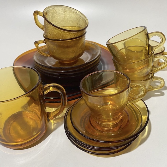 DINNERWARE, Glass - Amber